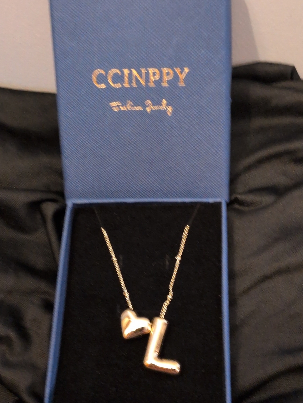 14 k Gold Plated Initial L Pendant Necklace - Women Jewelry